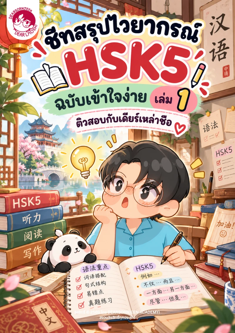 ชีทสรุปไวยากรณ์ HSK5 เล่ม 1