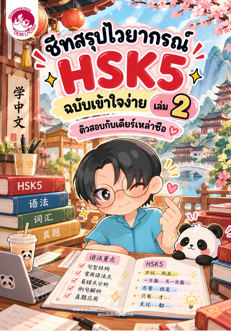 ชีทสรุปไวยากรณ์ HSK5 เล่ม 2